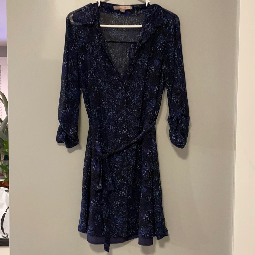Button up patterned dress